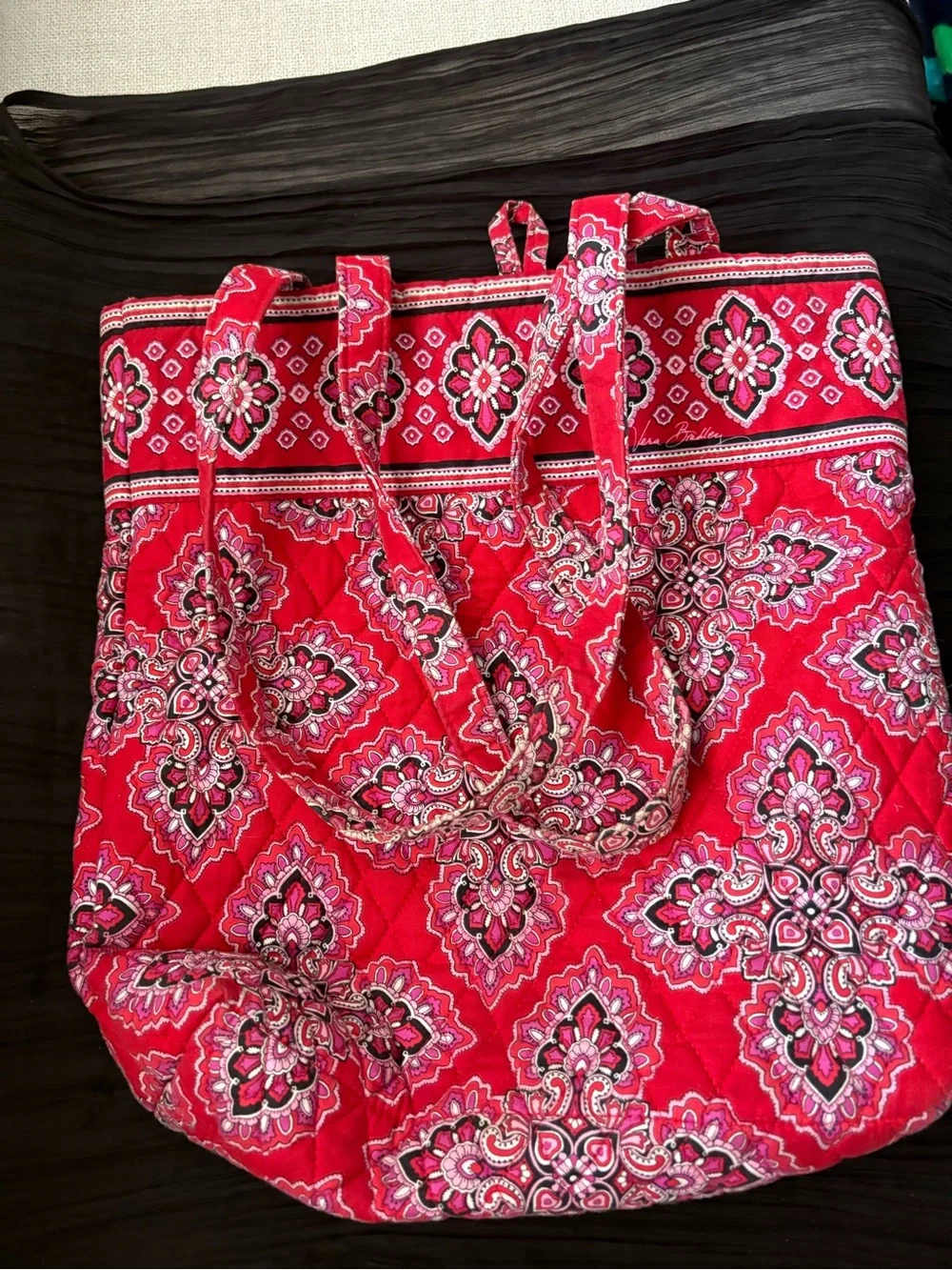 Vera Bradley Retired Frankly Scarlet Tote